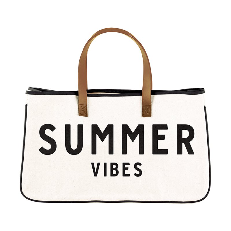 Summer Vibes Canvas Tote