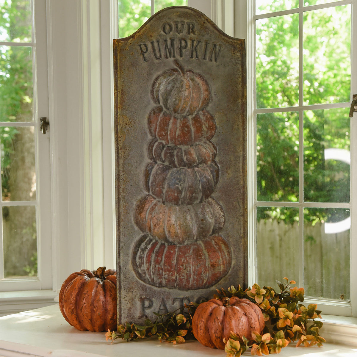 Embossed Pumpkin Patch Sign