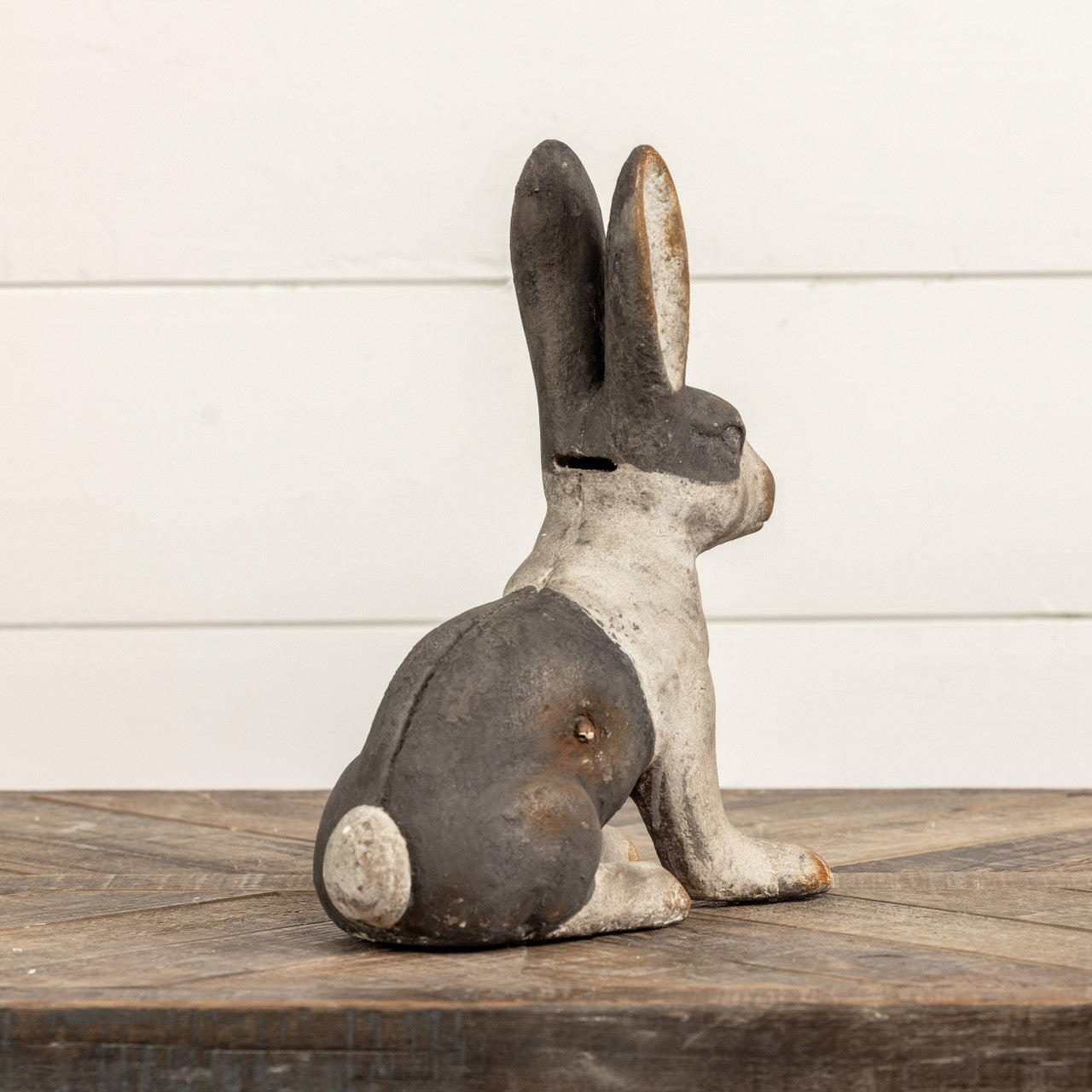 Rustic Resin Bunny Bank