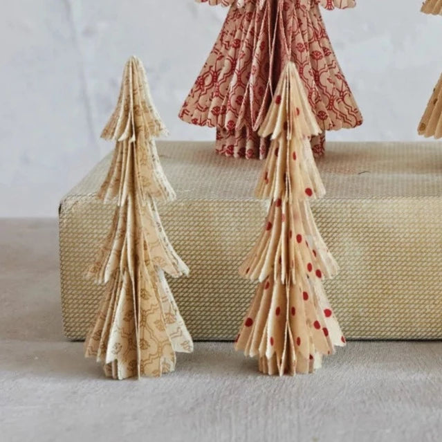 Handmade Recycled Paper Folding Honeycomb Tree