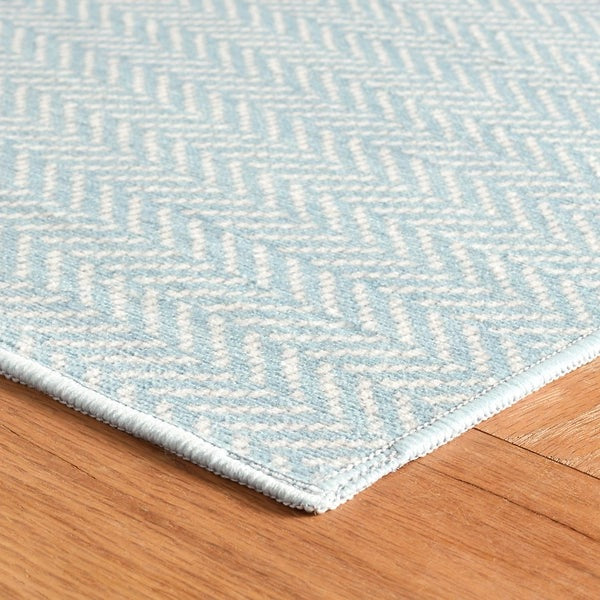 Herringbone Machine Washable Rug