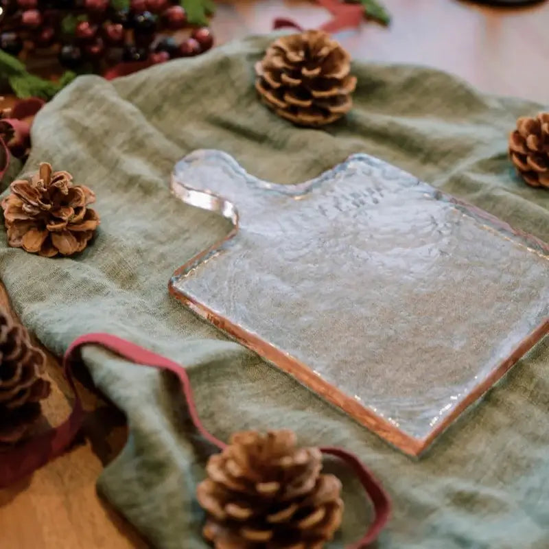 Hammered Glass Serving Boards