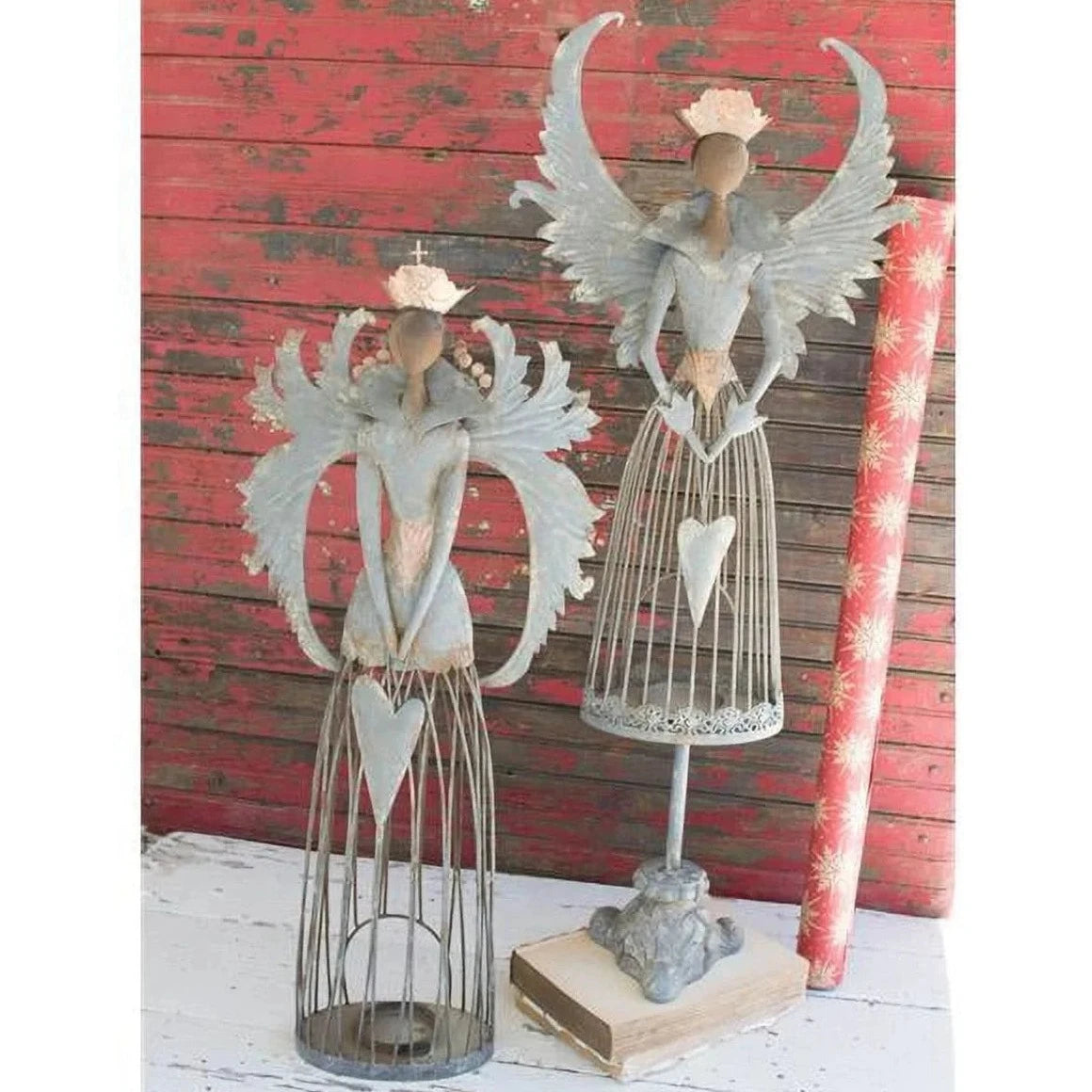 Metal Christmas Angel Set