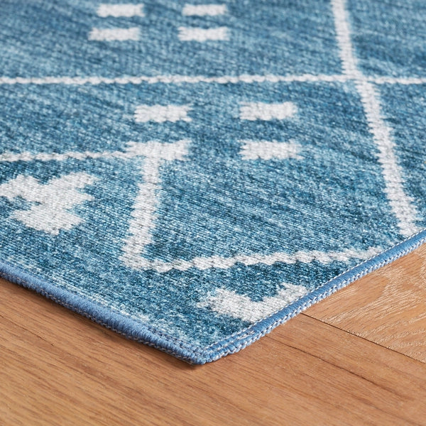 Kota Indigo Machine Washable Rug