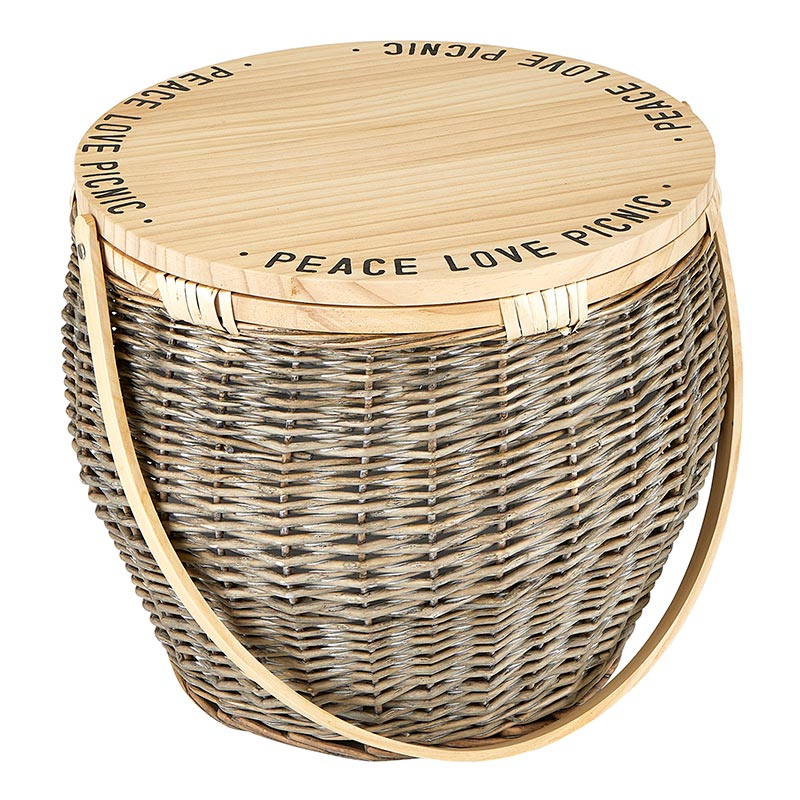 Peace Love Picnic Basket Table