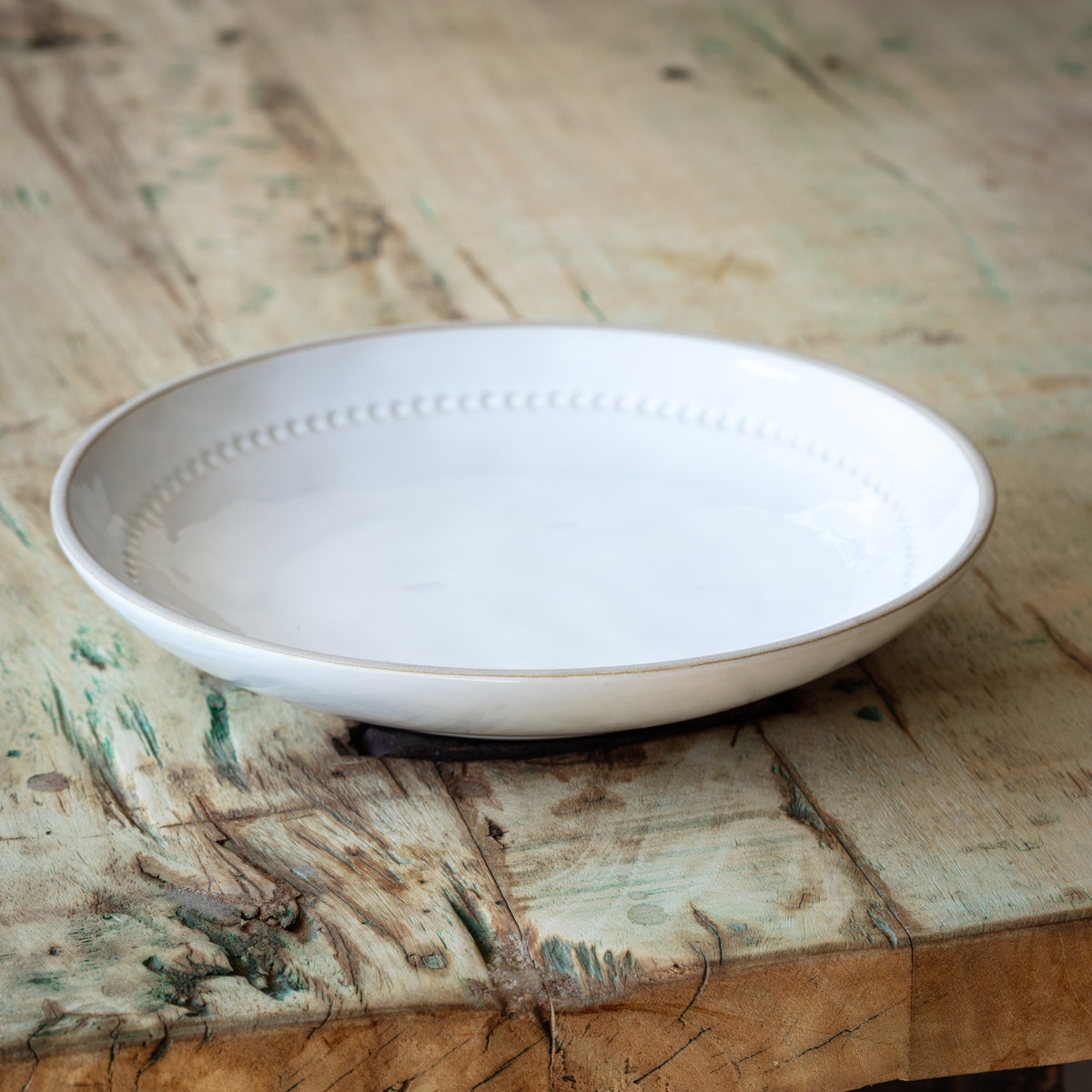 Isabella White Pasta Bowl Set