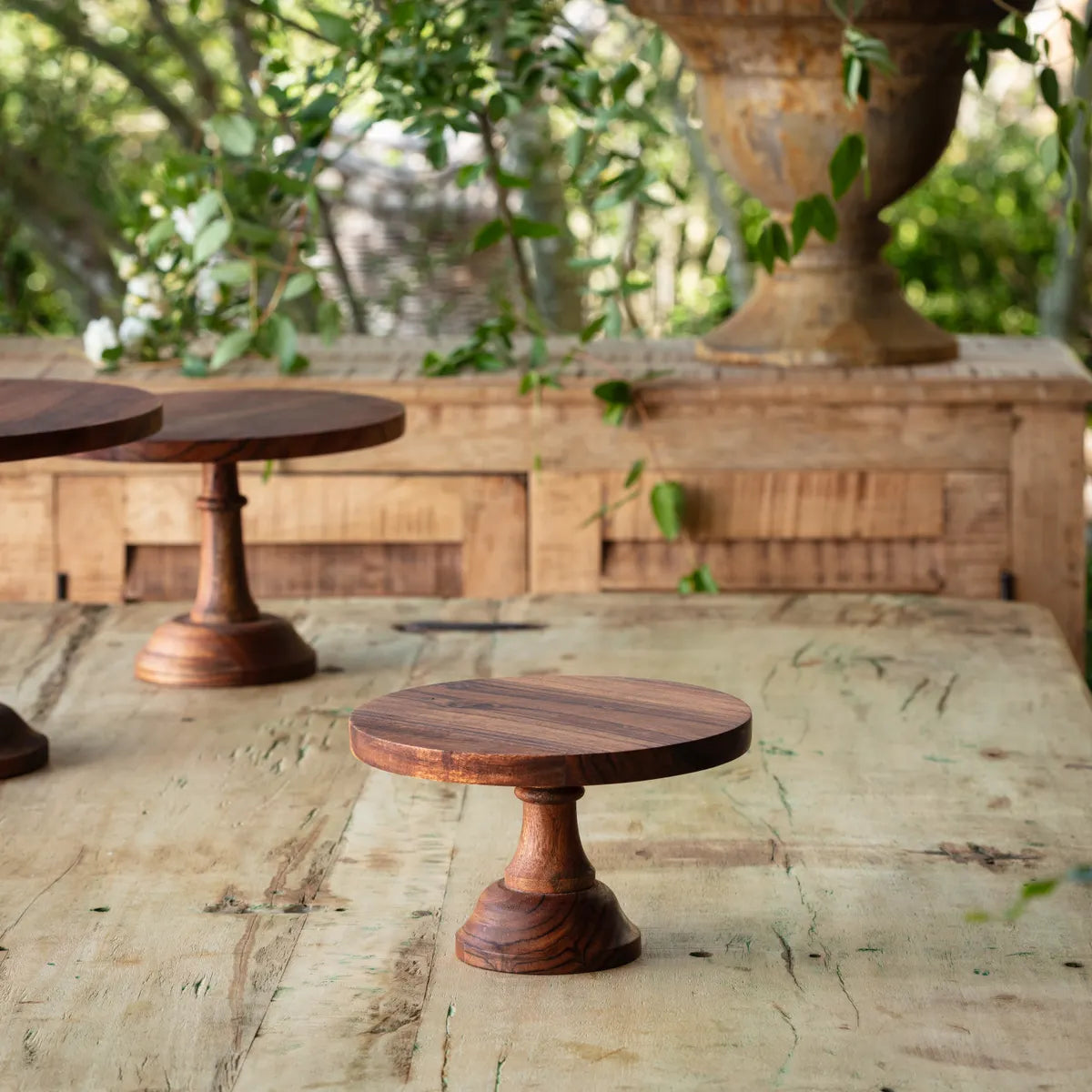 Wooden Cake Stand Set