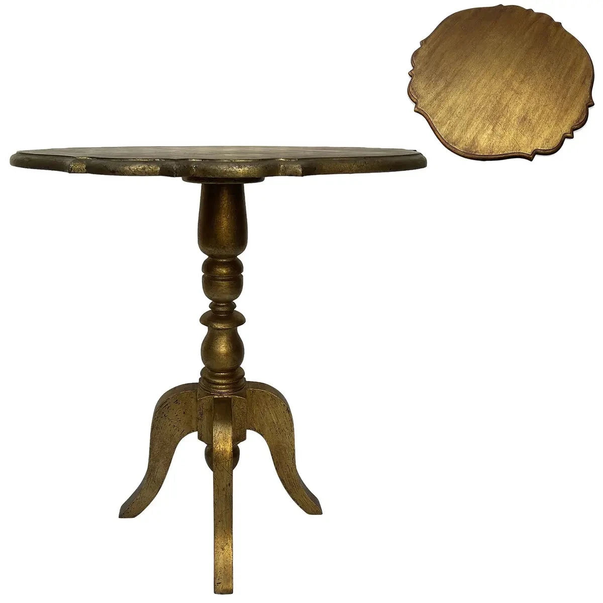 Gilded Fille Side Table