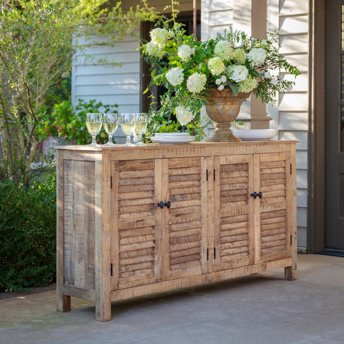 Aged Shutter Console