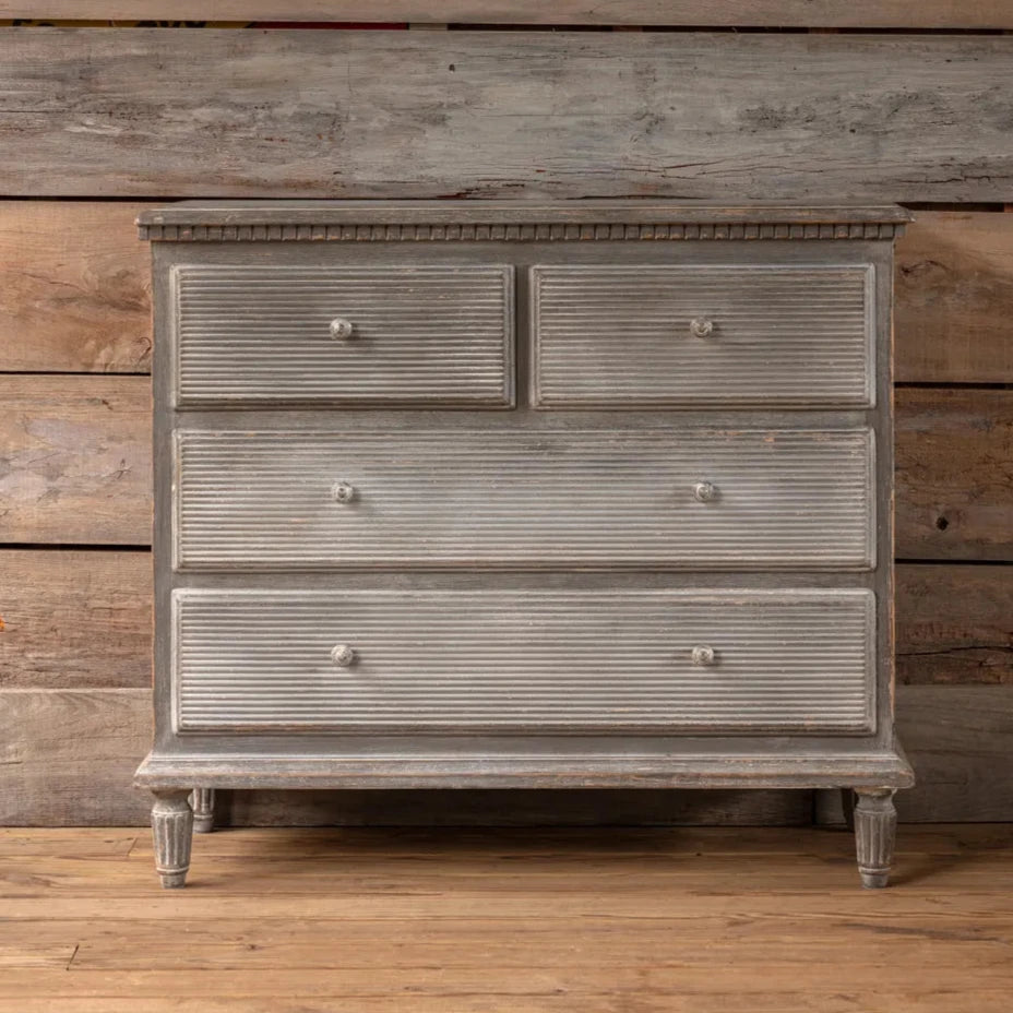 Louisville Reeded Four Drawer Cabinet