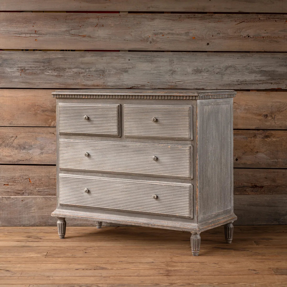 Louisville Reeded Four Drawer Cabinet