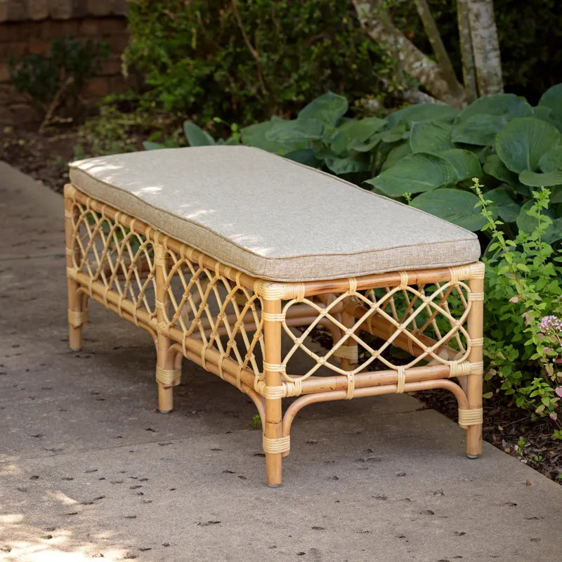 Terrace Rattan Bench