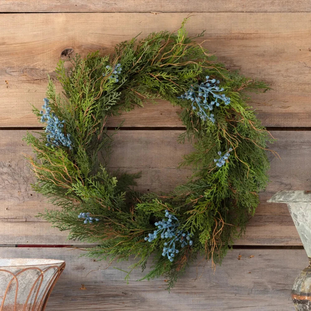 Blue Juniper Wreath