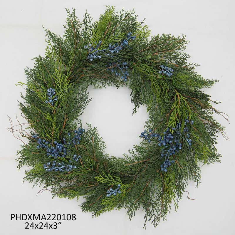 Blue Juniper Wreath