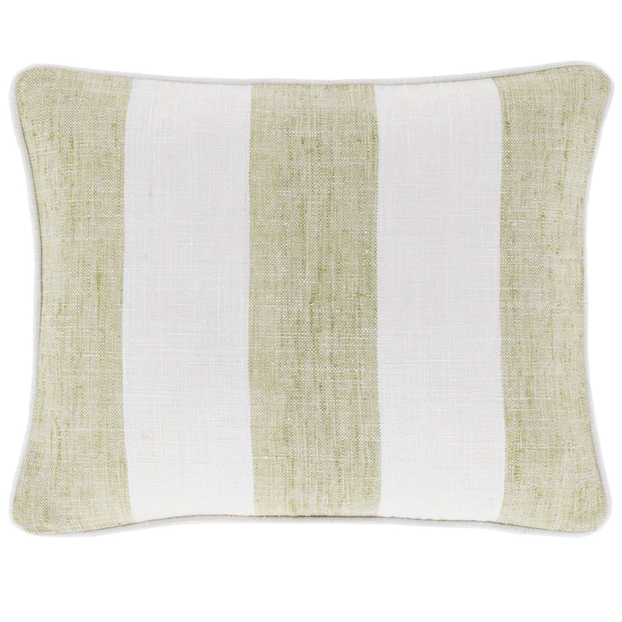 Pine Cone Hill Awning Stripe Soft Green Indoor/Outdoor Pillow