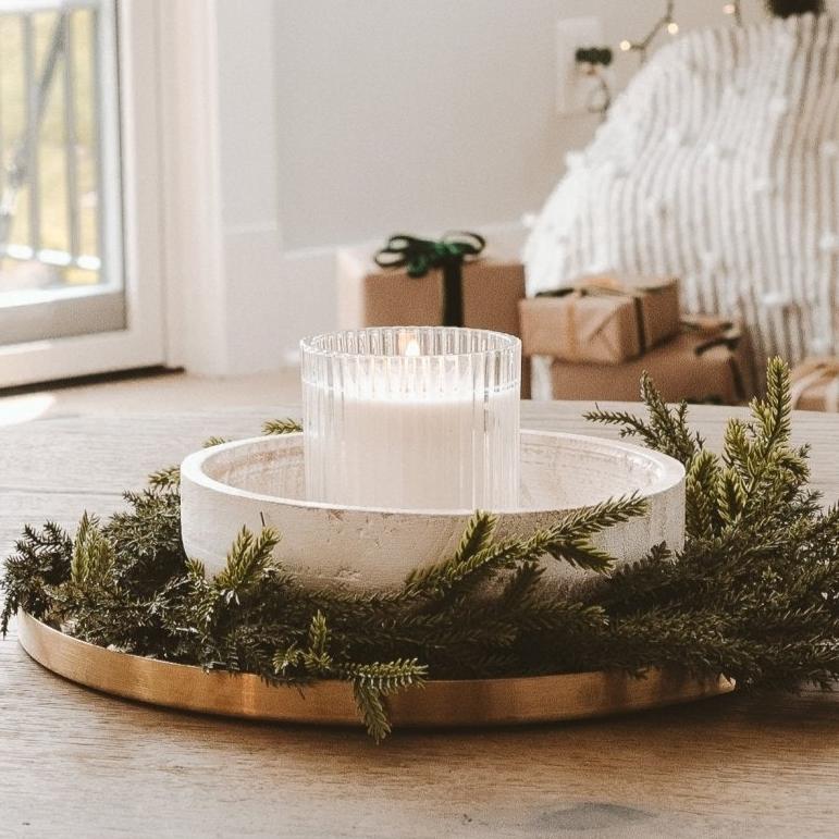 Christmas Fluted Soy Candle