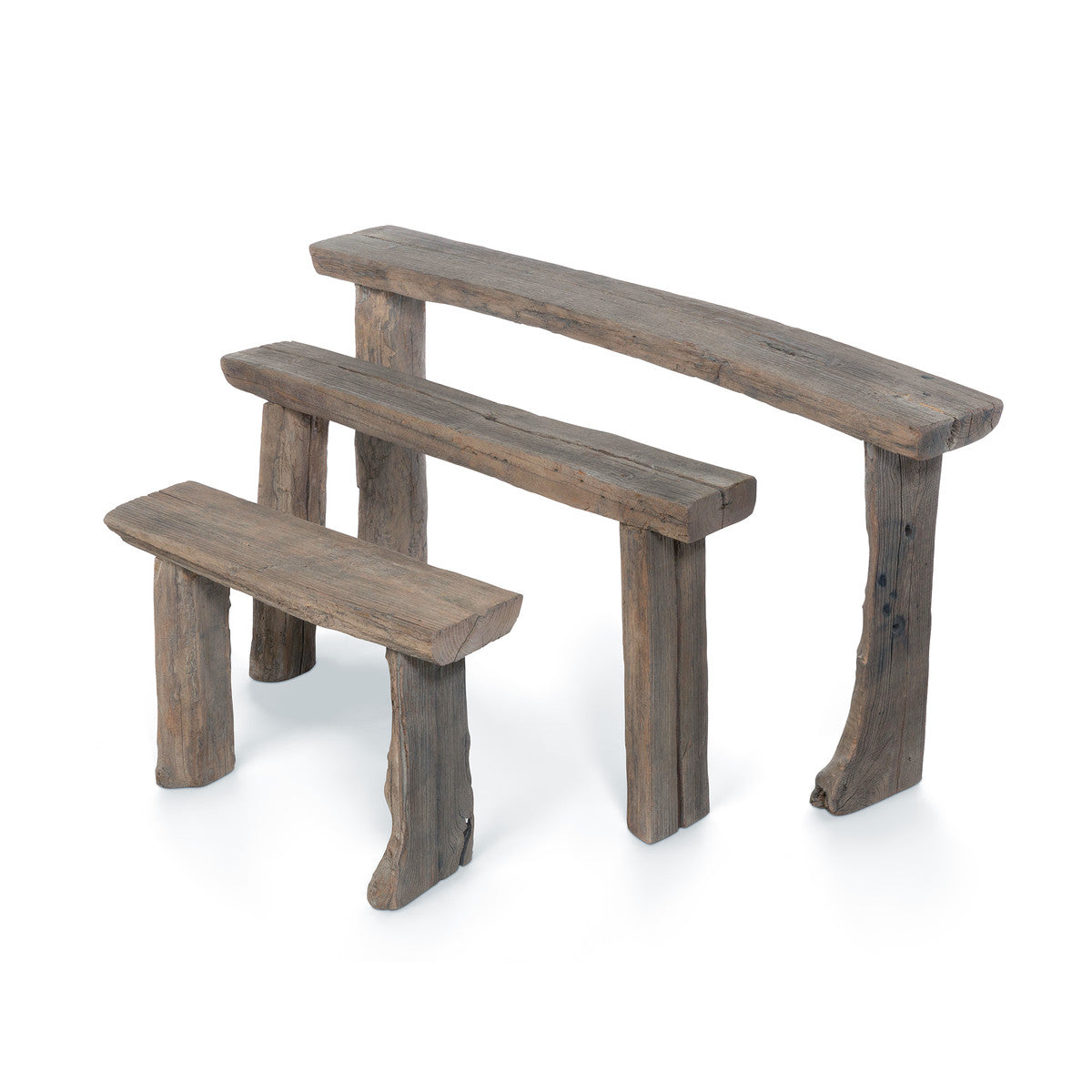 Reclaimed Wood Nesting Table Set