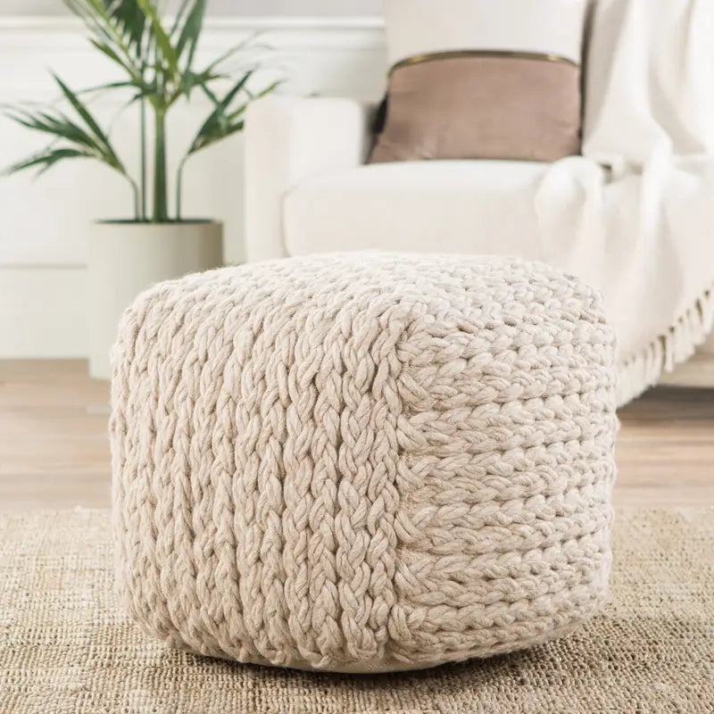 Jaipur Living Scandinavia Pouf Ottoman