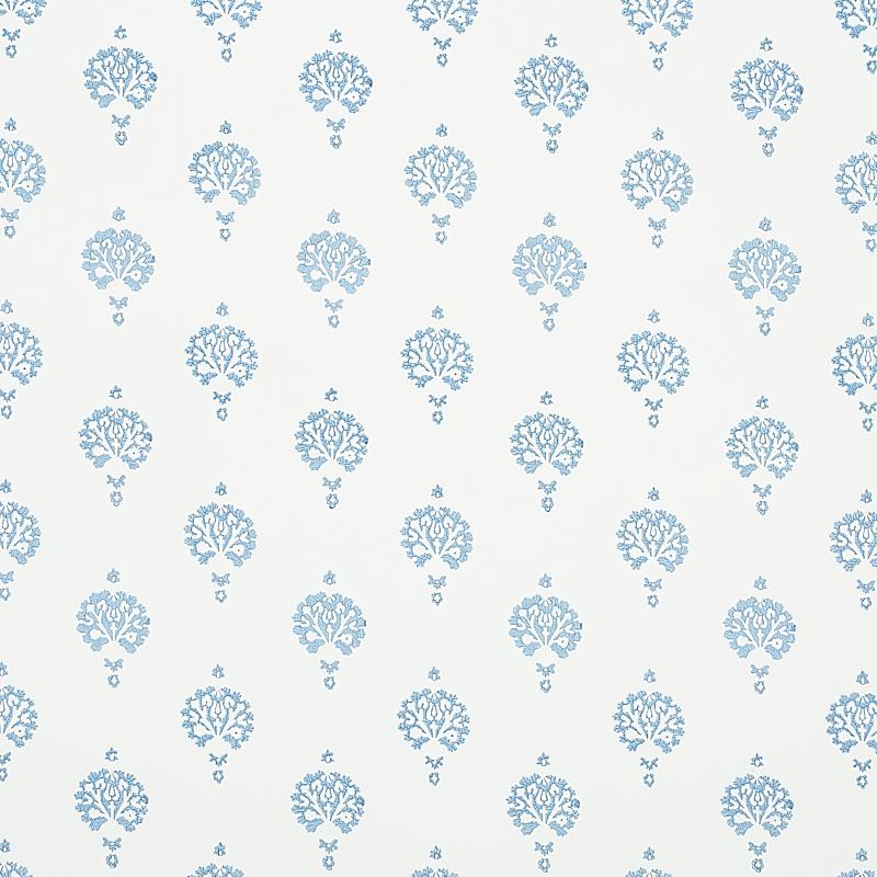 Schumacher Dahlia Hand Blocked Print Wallpaper