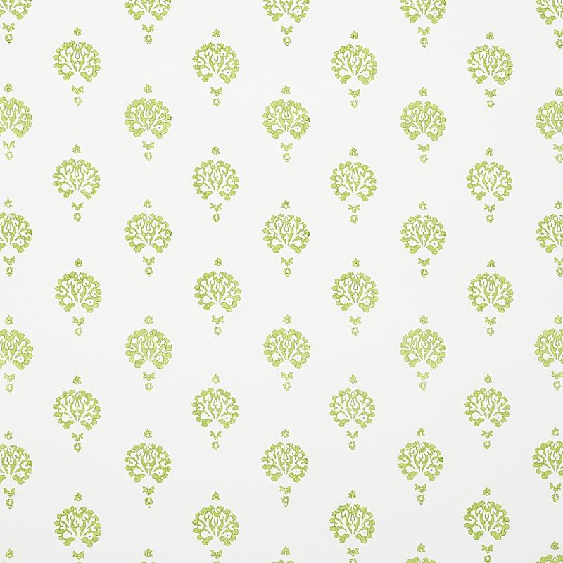 Schumacher Dahlia Hand Blocked Print Wallpaper