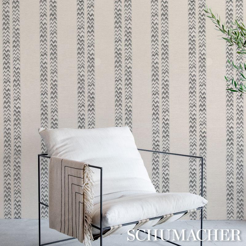 Schumacher Kudu Stripe Wallpaper