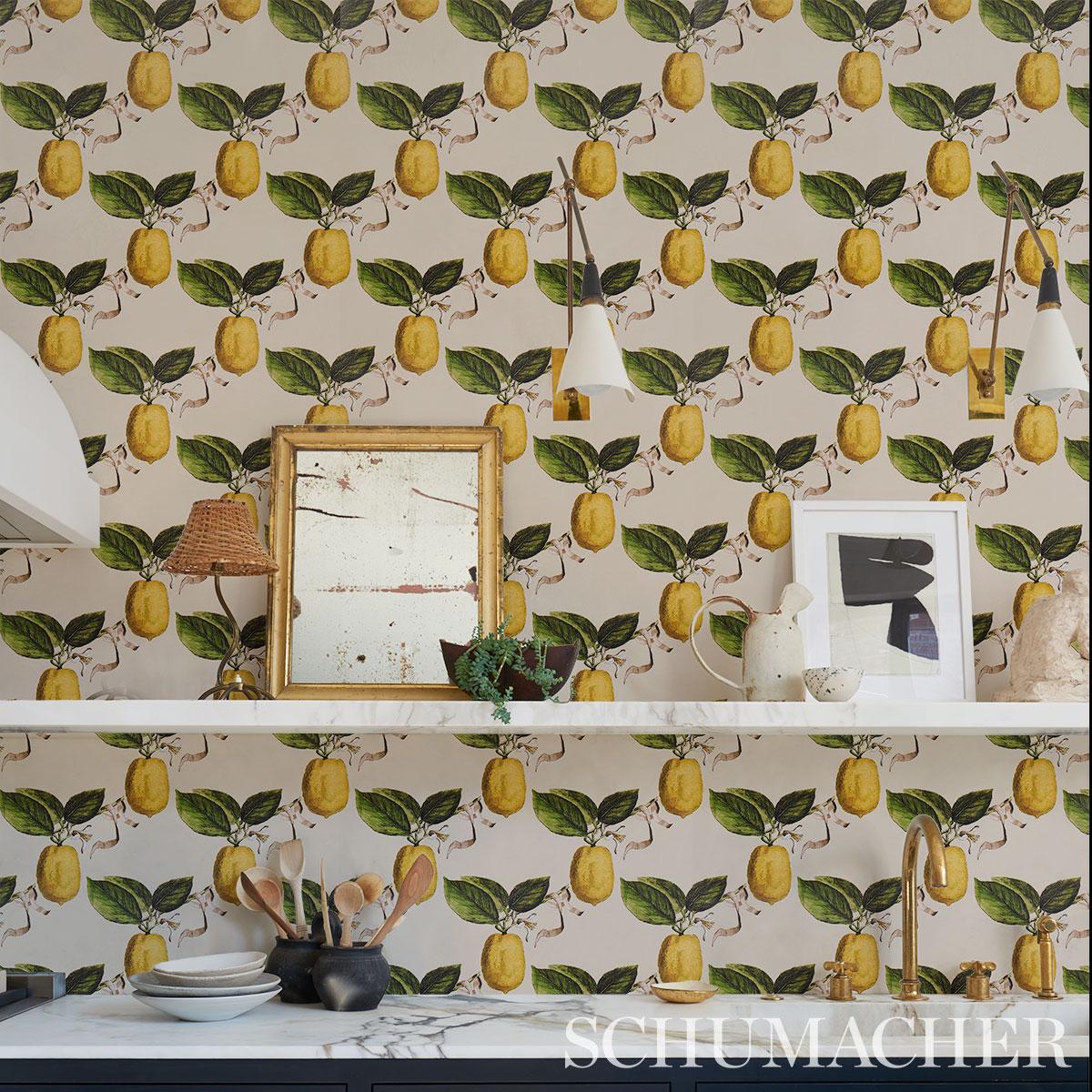 Schumacher Le Citron Wallpaper