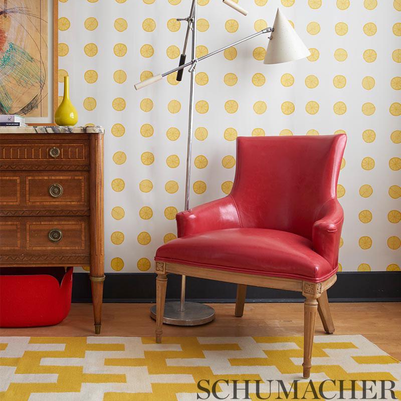 Schumacher Lemonade Wallpaper