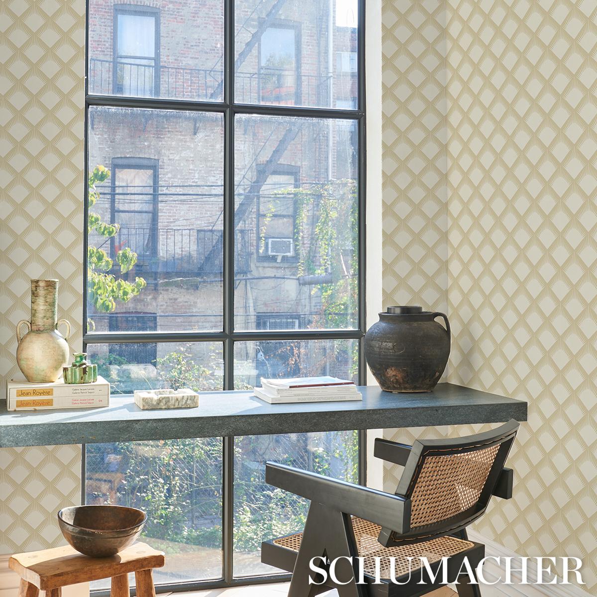 Schumacher Maize Print Wallpaper