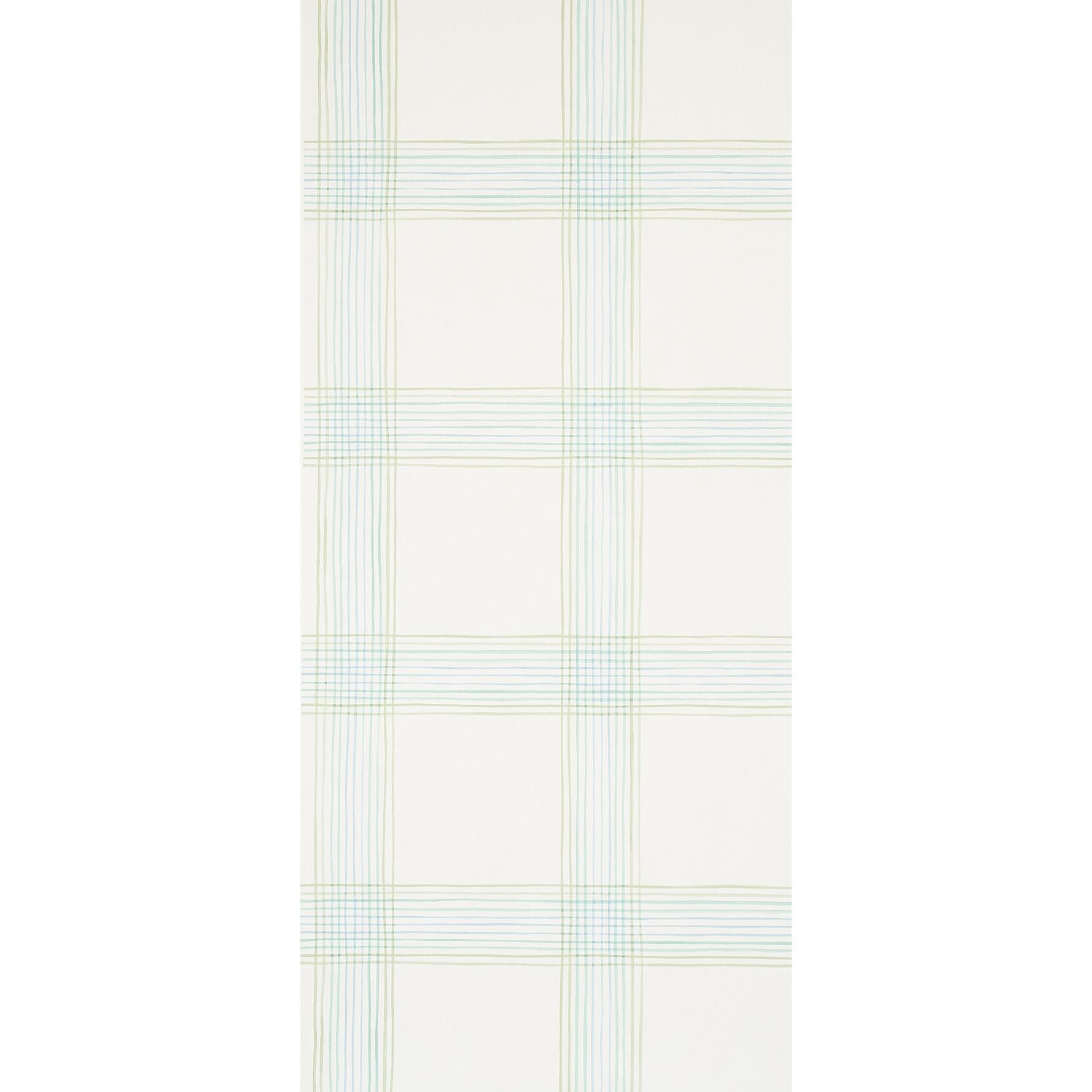 Schumacher Minerva Plaid Print Wallpaper