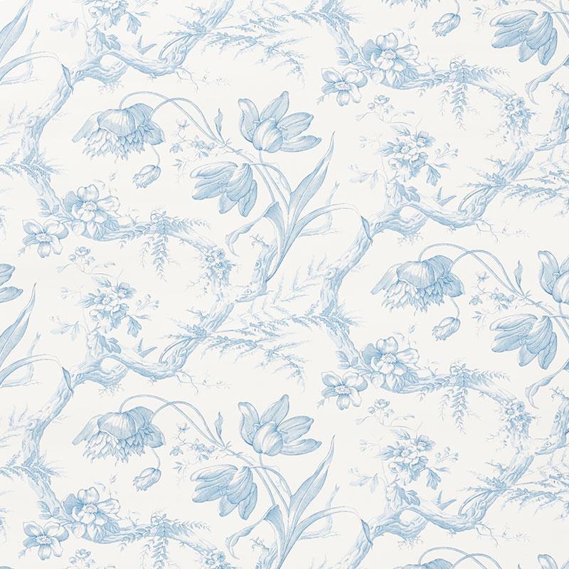 Schumacher Toile De Fleurs Wallpaper