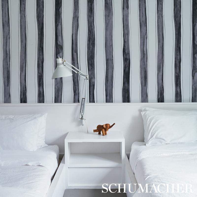 Schumacher Tracing Stripes Wallpaper