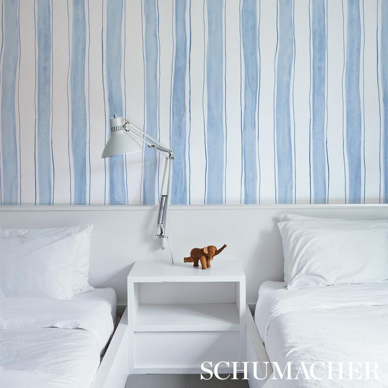 Schumacher Tracing Stripes Wallpaper