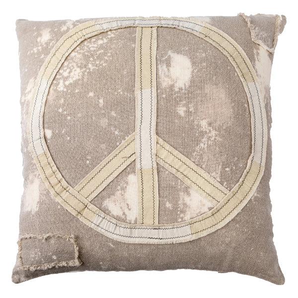 Sugarboo Designs Splatter Peace Sign Pillow