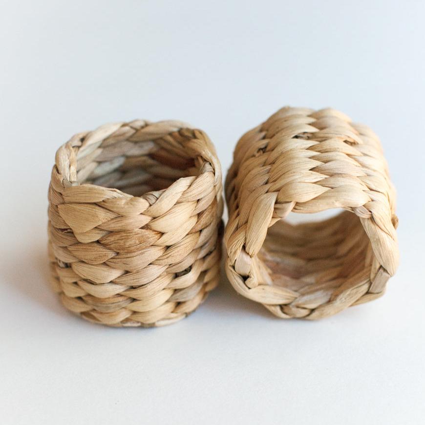 Water Hyacinth Napkin Ring Set