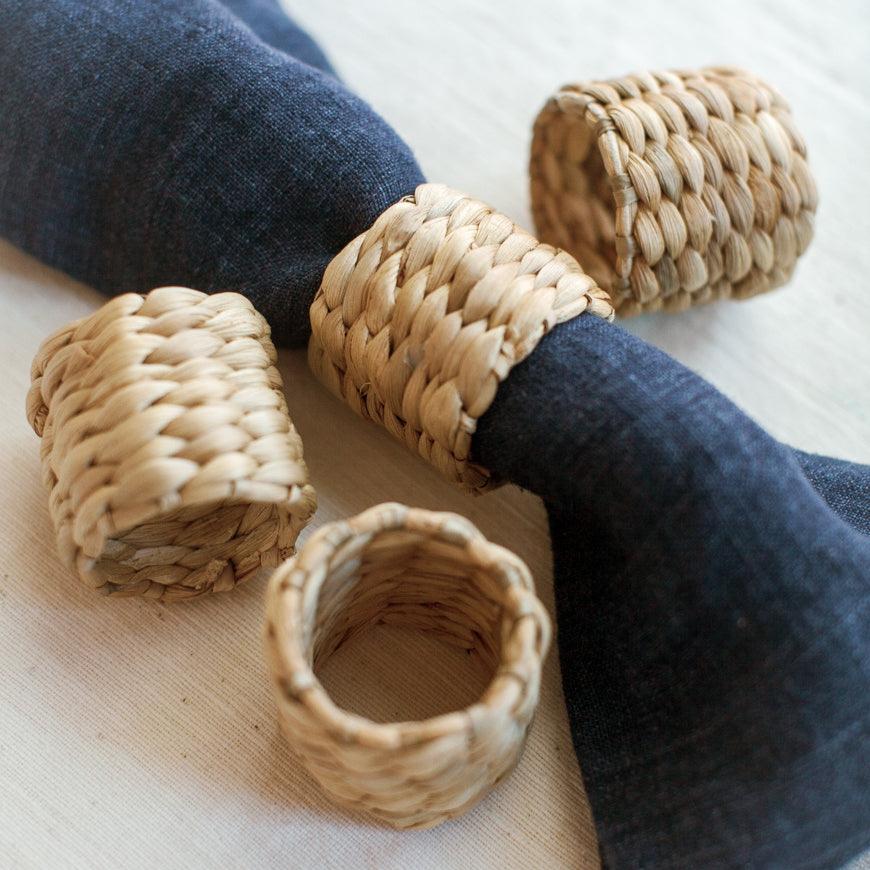 Water Hyacinth Napkin Ring Set