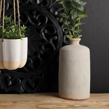 White Terra Cotta Vase