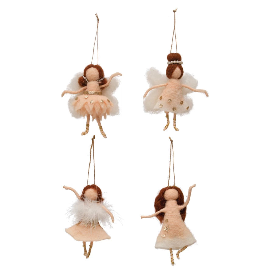 Wool Felt Ballerina Ornament