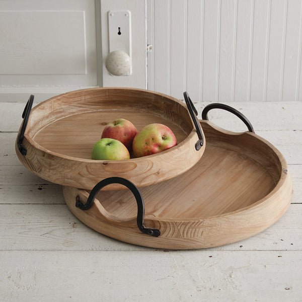 Abrams Wood Tray Set - A Cottage in the City