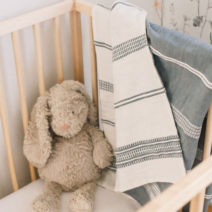 Aden Cotton Reversible Baby Blanket - A Cottage in the City