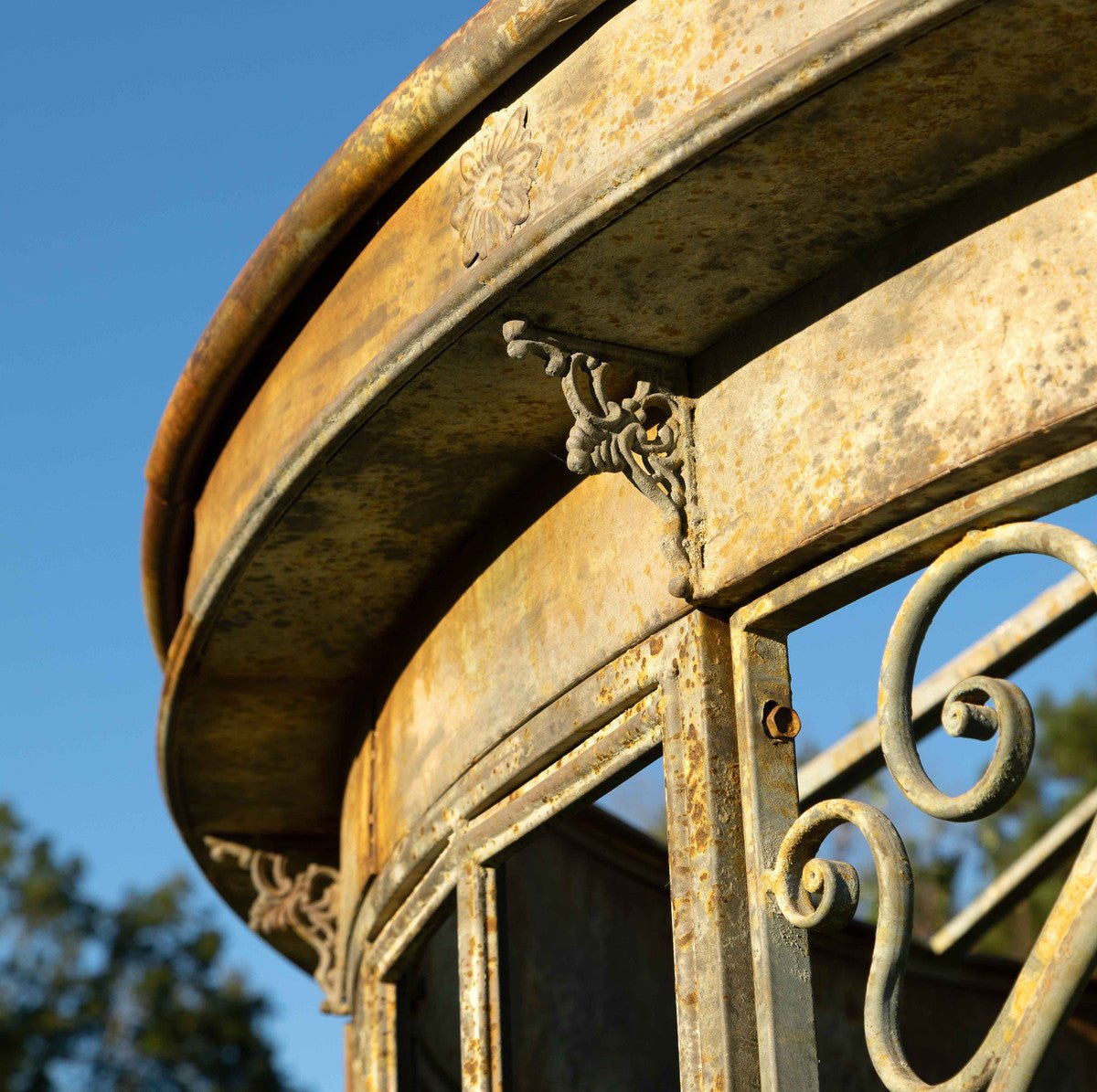 Aged Metal Gazebo - A Cottage in the City