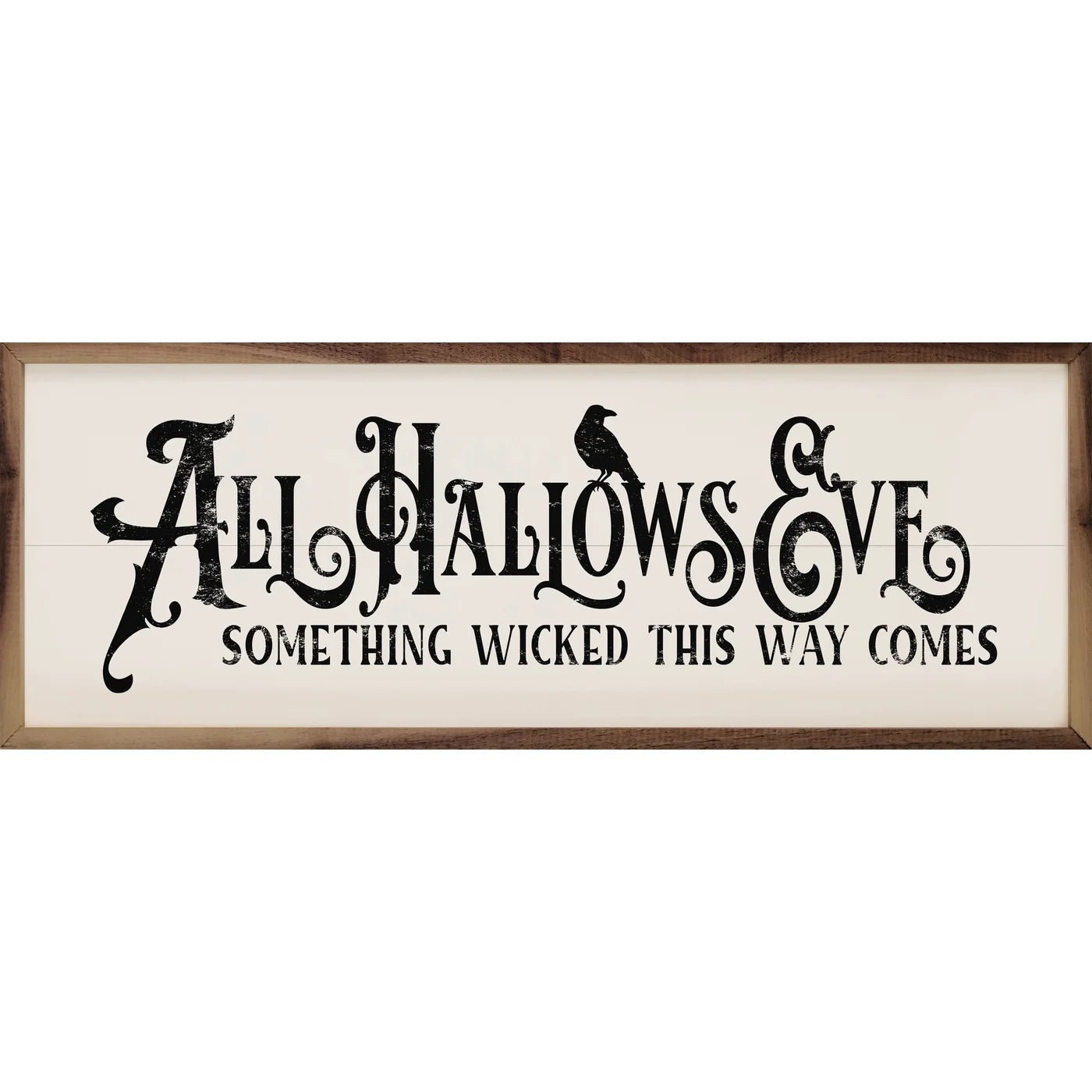 All Hallows Eve Something Wicked Wood Framed Print - A Cottage in the City