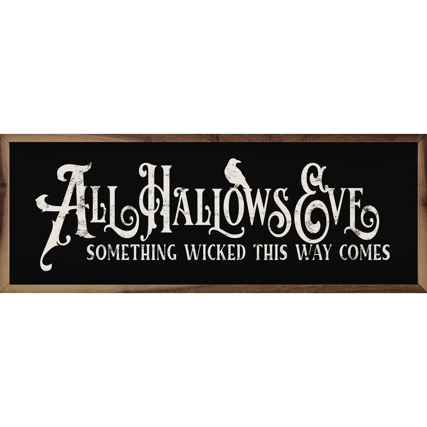 All Hallows Eve Something Wicked Wood Framed Print - A Cottage in the City