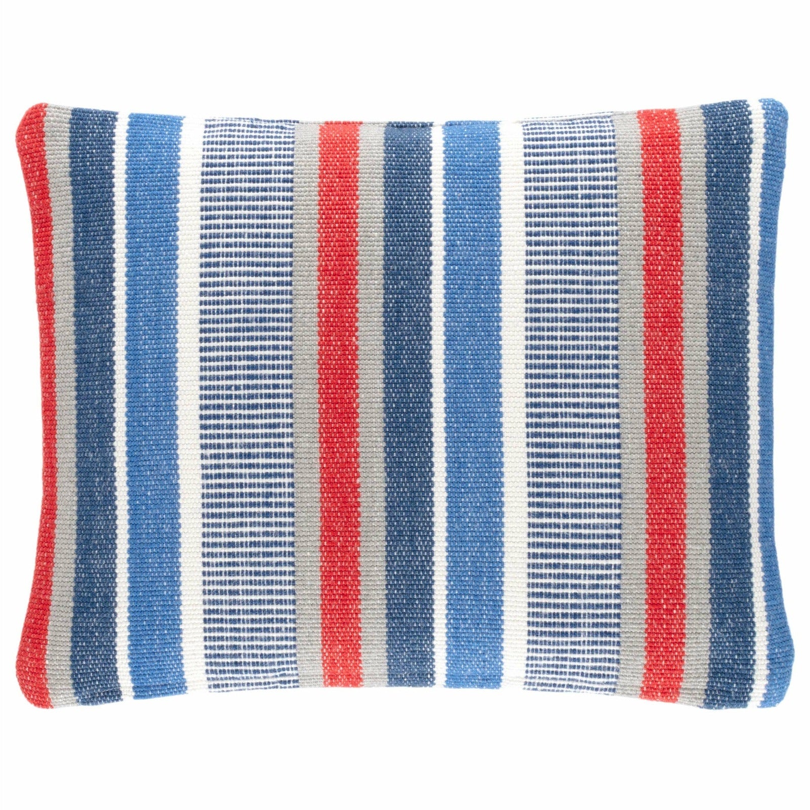 Always Greener Blue/Red Indoor/Outdoor Decorative Pillow - A Cottage in the City