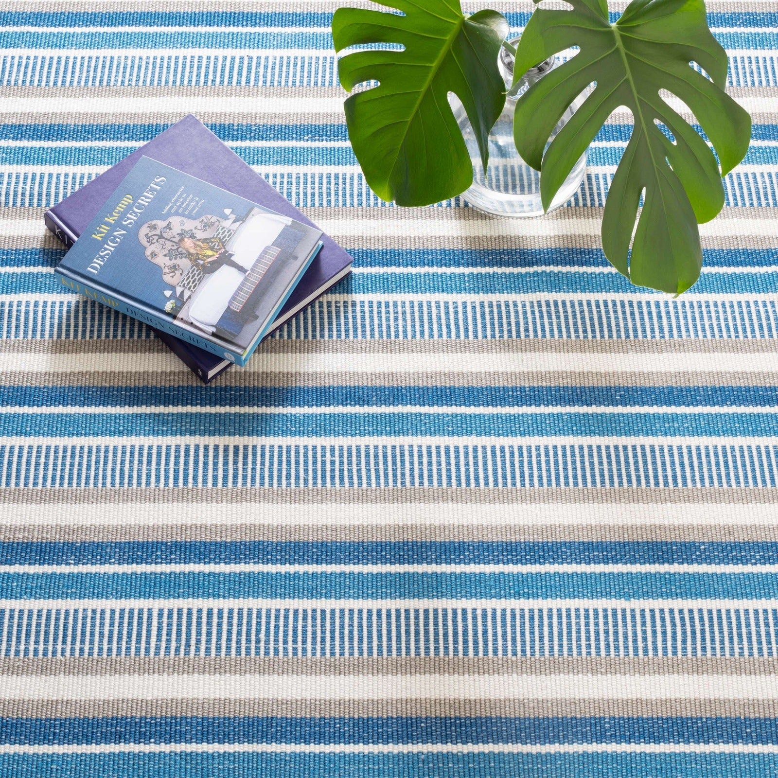 Always Greener Navy/French Blue Indoor/Outdoor Rug - A Cottage in the City