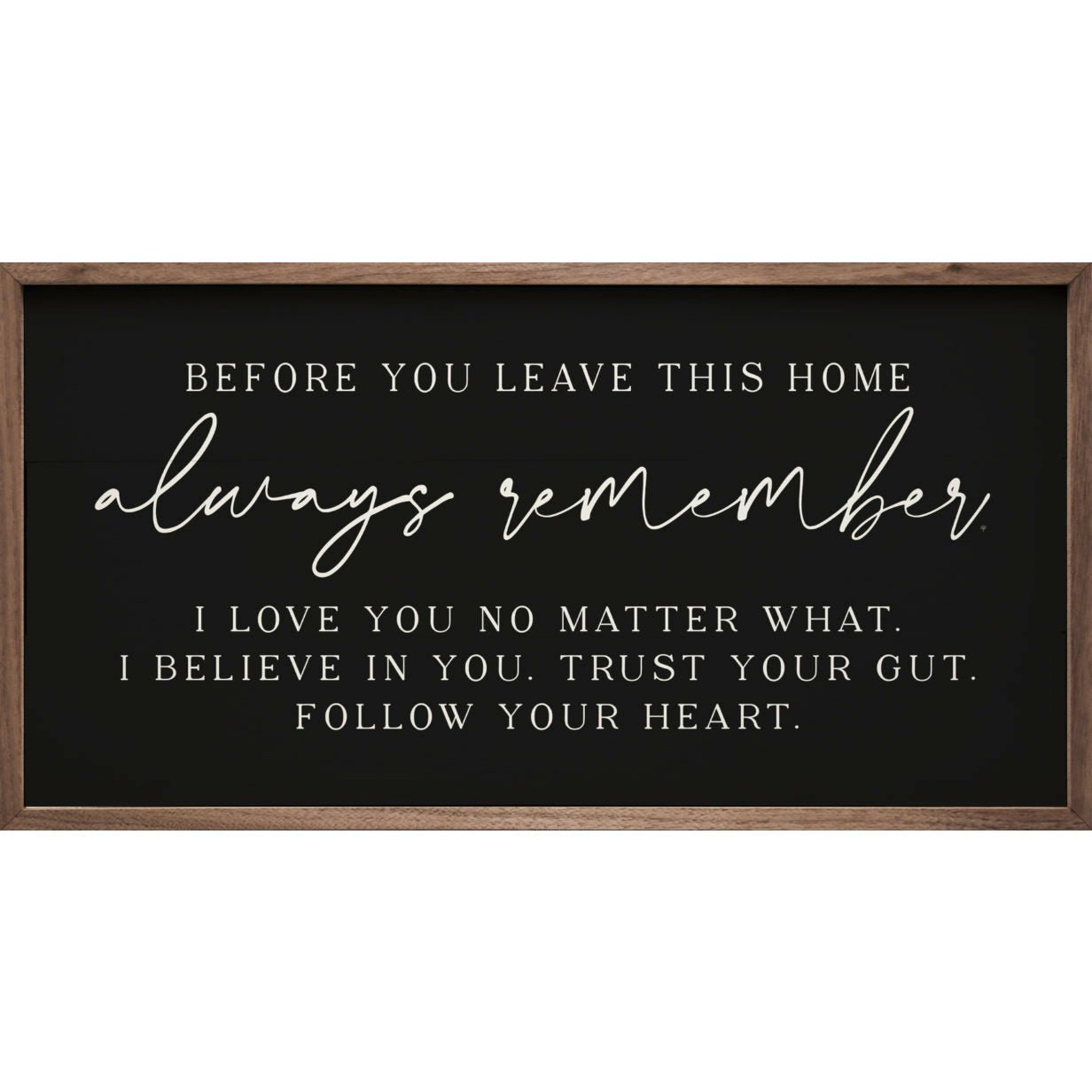 Always Remember I Love You Wood Framed Print - A Cottage in the City