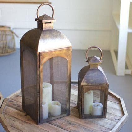 Antique Bronze Lantern Set - A Cottage in the City