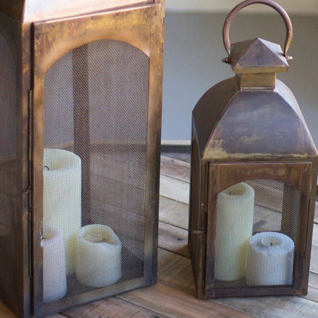 Antique Bronze Lantern Set - A Cottage in the City