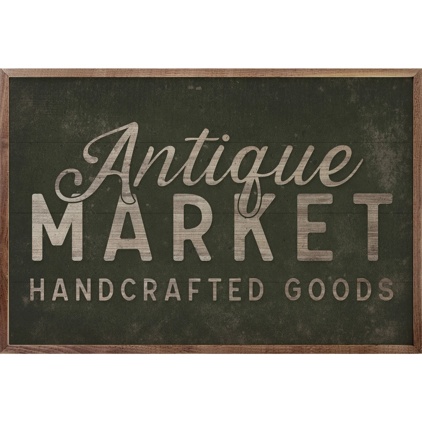 Antique Market Handcrafted Goods Wood Framed Print - A Cottage in the City