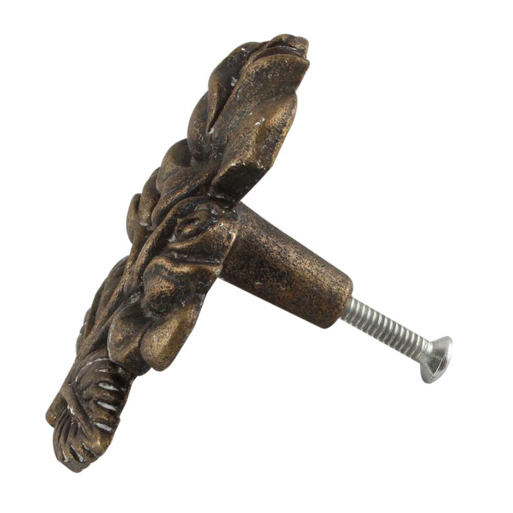 Antique Rose Iron Knob - A Cottage in the City