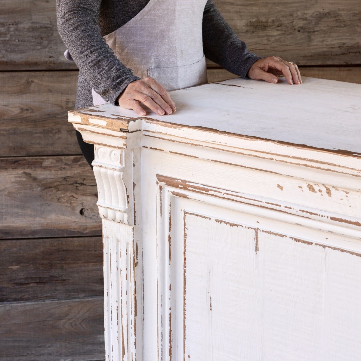 Antique White General Store Counter - A Cottage in the City